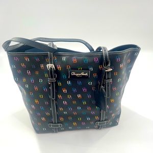Multi colored DB logo tote bag